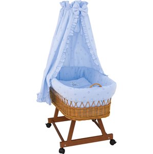 Scarlett Košík pro miminko s nebesy Méďa - modrá