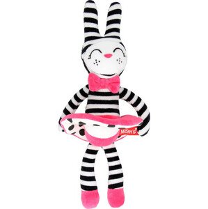 Hencz Toys Plyšová hračka v kontrastních barvách králíčí slečna - růžová