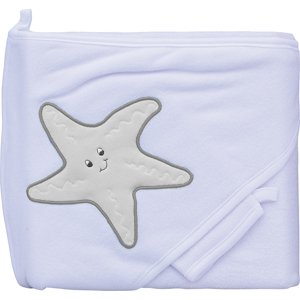 Froté ručník - Scarlett hvězda s kapucí - bílá