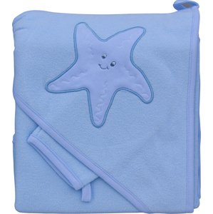 Froté ručník - Scarlett hvězda s kapucí - modrá