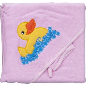 Froté ručník - Scarlett kačenka s kapucí - růžová
