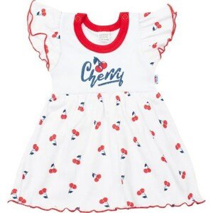 Kojenecké bavlněné šatičky New Baby Cherry 80 (9-12m)