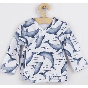 Kojenecká bavlněná košilka Nicol Dolphin 56 (0-3m)
