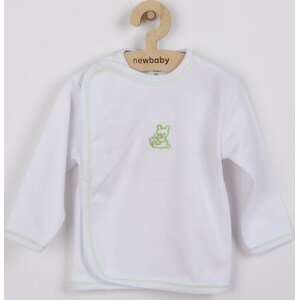 Kojenecká košilka s vyšívaným obrázkem New Baby zelená 50
