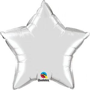 Qualatex Balón fóliový 36" QL STR "Stříbrná hvězda