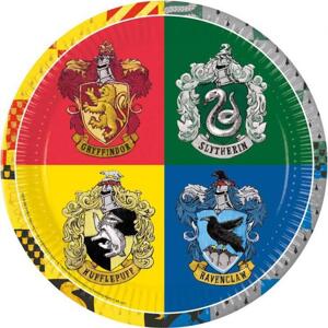 Procos Papírové talíře Harry Potter Hogwarts Houses, příští generace, 23 cm, 8 ks (bez plastu)