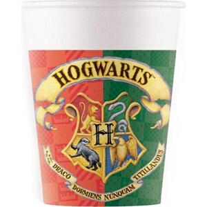 Procos Papírové kelímky (WM) Harry Potter Hogwards Houses Warner, 200 ml, 8 ks (štítek SUP) (dříve 93506)