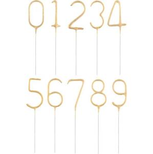 Zlatá čísla 0-9 (displej obsahuje 120 prskavek) KK