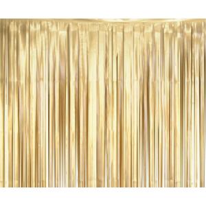 Godan / decorations B&C matný závěs, světle zlatá, 100x200 cm