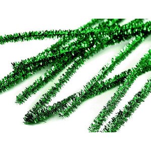 Chlupaté modelovací lurexové drátky Ø6 mm délka 30 cm Varianta: 2 zelená trávová, Balení: 20 ks