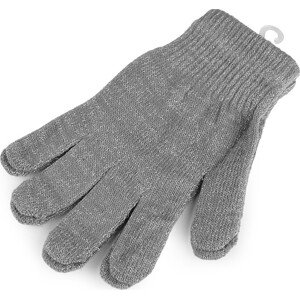 Dámské / dívčí pletené rukavice s lurexem Varianta: 5 šedá, Balení: 1 pár