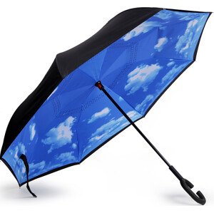 Obrácený deštník dvouvrstvý Varianta: 4 modrá mrak, Balení: 1 ks