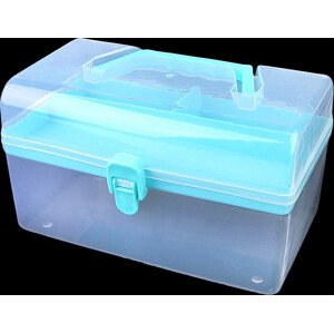 Plastový box / kufřík Varianta: 2 modrá azurová, Balení: 1 ks