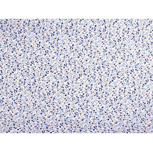 Bavlněná látka / plátno drobné květinky Varianta: 2 (22341-2) modrá světlá, Balení: 1 m