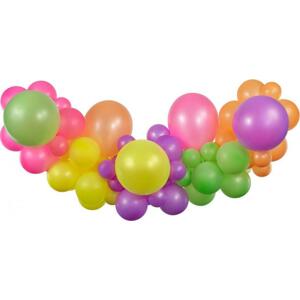 Girlanda balonowa DIY Fluorescencyjna, 65 szt.