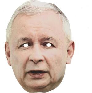 Papírová maska "Jarosław Kaczyński