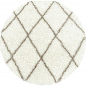 Ayyildiz koberce Kusový koberec Alvor Shaggy 3401 cream kruh Rozměry koberců: 160x160 (průměr) kruh