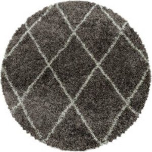 Ayyildiz koberce Kusový koberec Alvor Shaggy 3401 taupe kruh Rozměry koberců: 160x160 (průměr) kruh