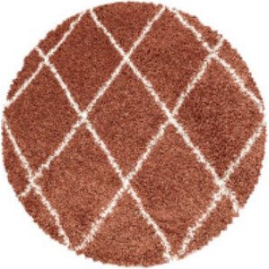 Ayyildiz koberce Kusový koberec Alvor Shaggy 3401 terra kruh Rozměry koberců: 80x80 (průměr) kruh