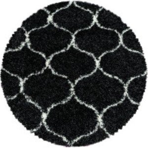 Ayyildiz koberce Kusový koberec Salsa Shaggy 3201 anthrazit kruh Rozměry koberců: 80x80 (průměr) kruh