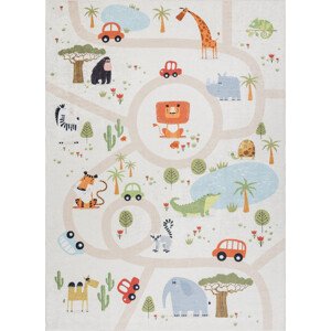 Dywany Łuszczów Dětský kusový koberec Bambino 1165 Zoo Rozměry koberců: 80x150