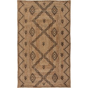 Flair Rugs koberce Kusový koberec Printed Jute Rowen Natural/Black Rozměry koberců: 80x150