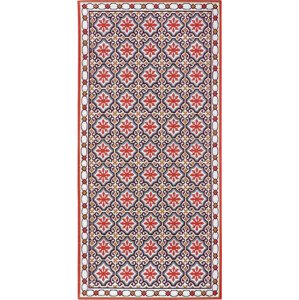 Hanse Home Collection koberce Běhoun Cappuccino 105883 Retro Red Rozměry koberců: 75x150