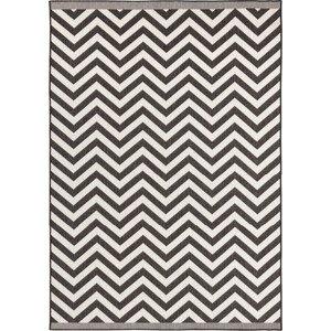 NORTHRUGS - Hanse Home koberce Kusový koberec Twin Supreme 103433 Palma black creme – na ven i na doma Rozměry koberců: 120x170