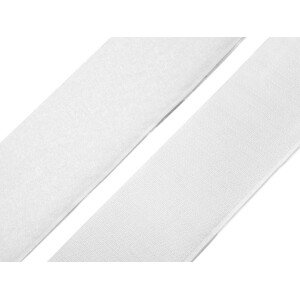 Suchý zip háček + plyš samolepicí šíře 50 mm Varianta: bílá, Balení: 1 m