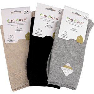 Dámské bavlněné ponožky Emi Ross Varianta: 4 (vel. 35-38) mix, Balení: 3 pár