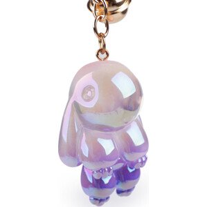 Přívěsek na batoh / klíče s rolničkou králík, jednorožec Varianta: 3 fialová nejsvětlejší králík, Balení: 1 ks