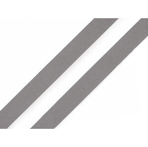 Reflexní páska šíře 10 mm našívací Varianta: šedá, Balení: 20 m