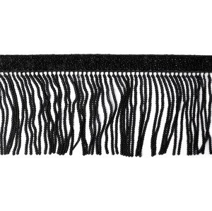 Flitrové třásně / prýmek šíře 10 cm Varianta: černá, Balení: 1 m