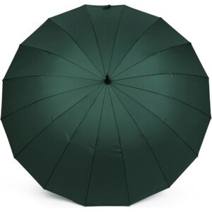 Velký rodinný deštník s dřevěnou rukojetí Varianta: 4 zelená tmavá, Balení: 1 ks