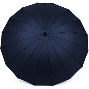 Velký rodinný deštník s dřevěnou rukojetí Varianta: 5 modrá tmavá, Balení: 1 ks