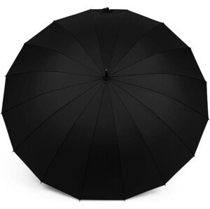 Velký rodinný deštník s dřevěnou rukojetí Varianta: 6 černá, Balení: 1 ks