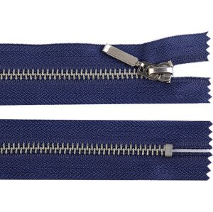 Kovový zip šíře 6 mm délka 16 cm (jeansový) Varianta: 330 modrá tmavá, Balení: 1 ks