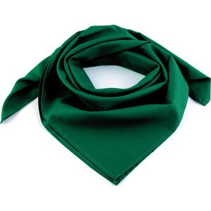 Bavlněný šátek jednobarevný 65x65 cm Varianta: 6 (217) zelená piniová, Balení: 1 ks