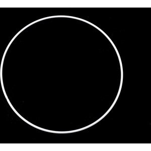 Kovový kruh na lapač snů / k dekorování Ø18 cm Varianta: bílá, Balení: 1 ks