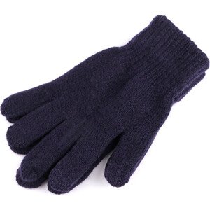 Dámské pletené rukavice Varianta: 8 modrá tmavá, Balení: 1 pár