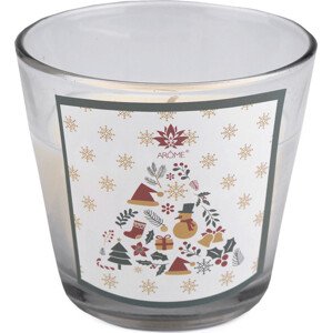 Vonná svíčka ve skle 120 g Varianta: 7 (Christmas Moments) krémová světlá, Balení: 1 ks