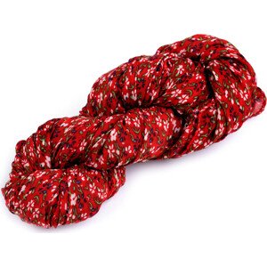 Letní šátek / šála květy 80x160 cm Varianta: 4 červená, Balení: 1 ks