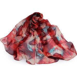 Letní šátek / šála 50x160 cm Varianta: 6 lososová světlá list, Balení: 1 ks