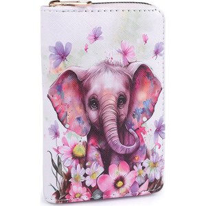 Dámská / dívčí peněženka slon 10x15,5 cm Varianta: 3 fialovorůžová, Balení: 1 ks