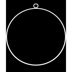 Kovový kruh na lapač snů / k dekorování Ø25 cm Varianta: 2 bílá, Balení: 1 ks