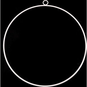 Kovový kruh na lapač snů / k dekorování Ø30 cm Varianta: 2 bílá, Balení: 1 ks