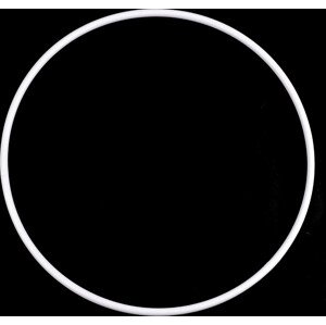 Plastový kruh Ø21; 26 cm Varianta: 2 (26 cm) bílá, Balení: 1 ks