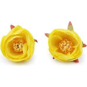 Umělý květ pryskyřník Ø6 cm Varianta: 2 žlutá, Balení: 2 ks