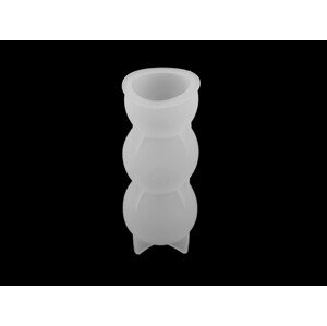 Silikonová forma na výrobu svíček a odlitků Varianta: 3 bílá, Balení: 1 ks