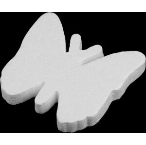 Motýl 12,5x13 cm polystyren Varianta: bílá, Balení: 10 ks